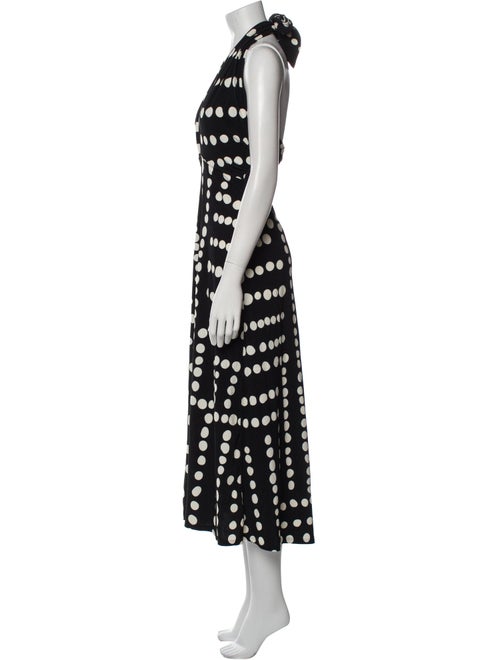 Johanna Ortiz Polka Dot Print Midi Length Dress