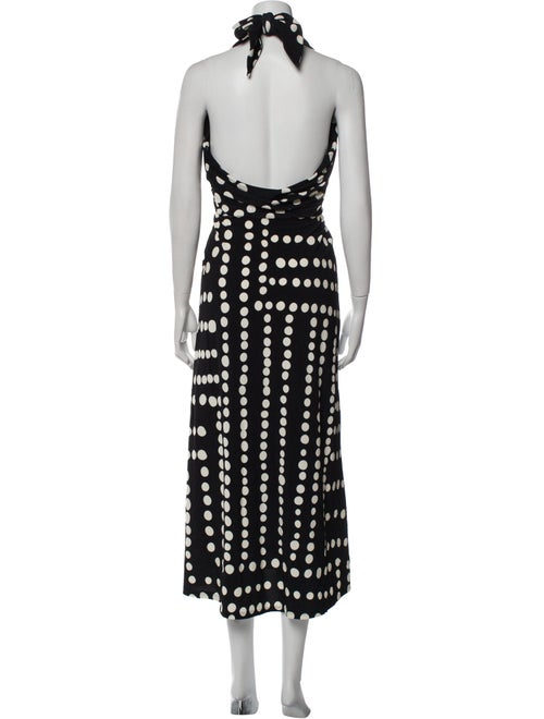 Johanna Ortiz Polka Dot Print Midi Length Dress