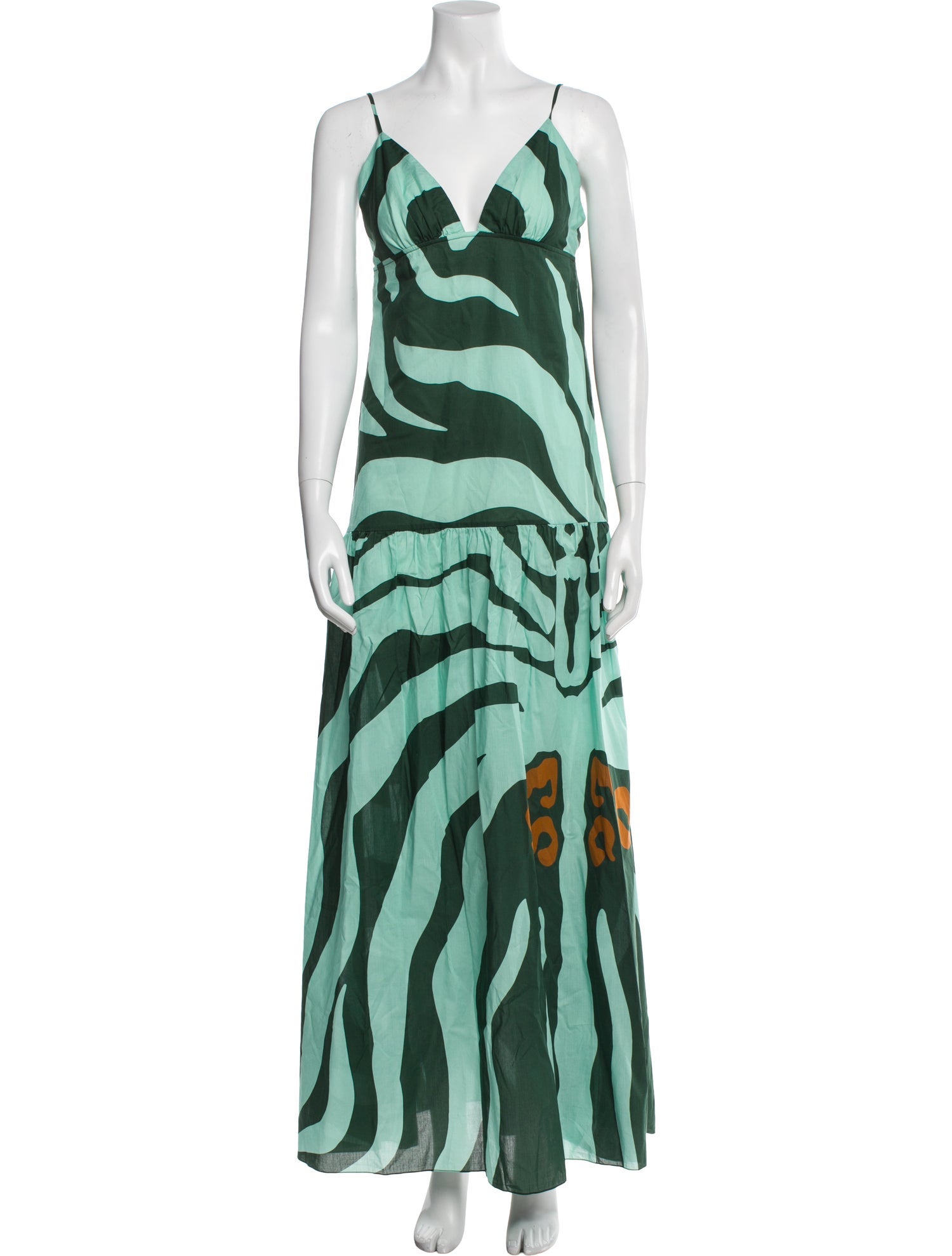 Johanna Ortiz Printed Long Dress