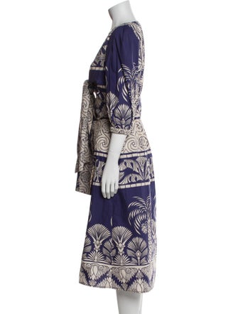 Johanna Ortiz Printed Midi Length Dress