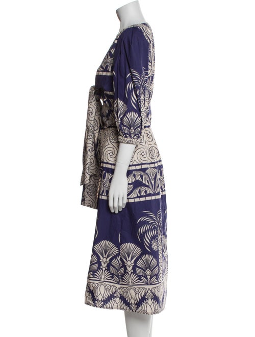 Johanna Ortiz Printed Midi Length Dress
