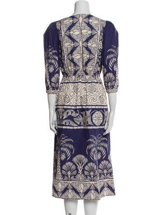 Johanna Ortiz Printed Midi Length Dress