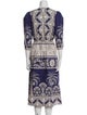 Johanna Ortiz Printed Midi Length Dress