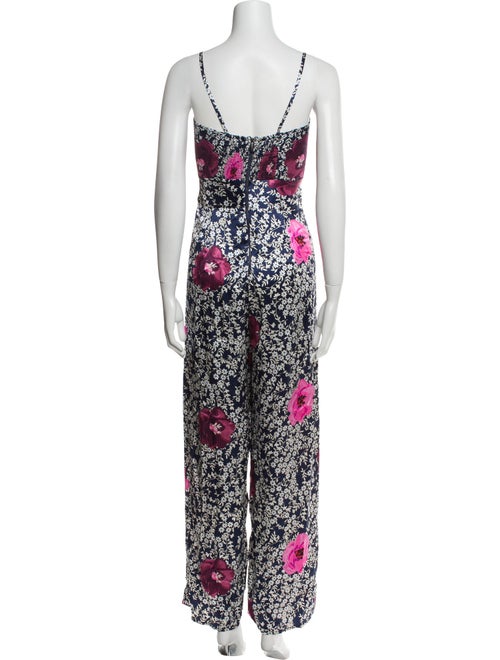 Johanna Ortiz Floral Print Square Neckline Jumpsuit
