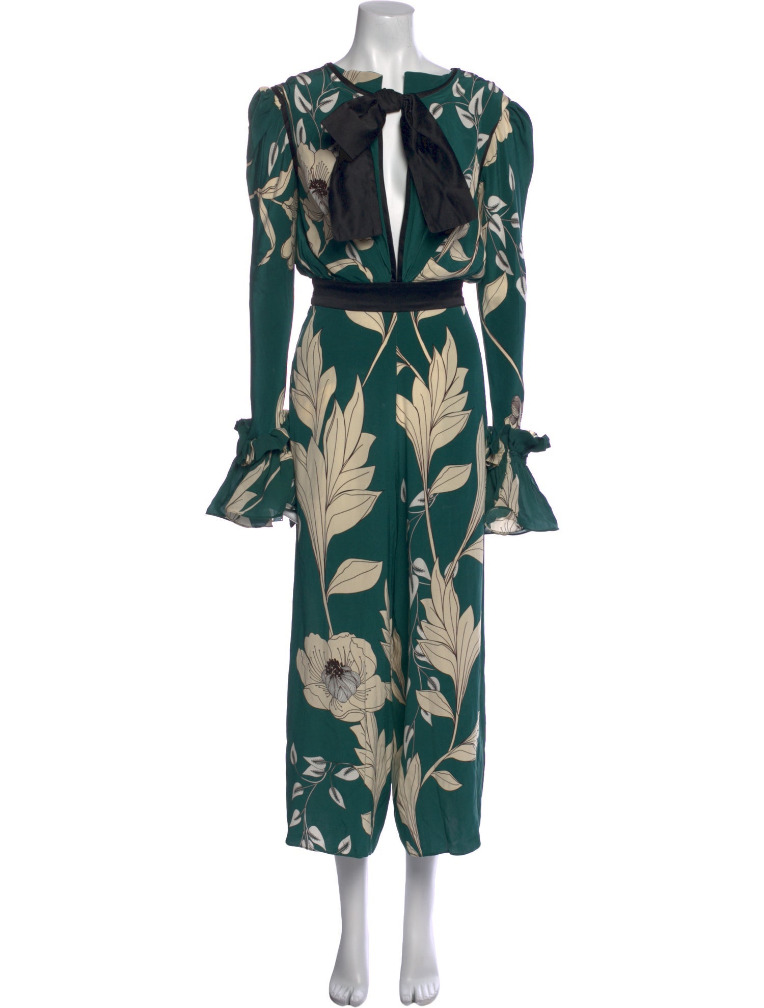 Johanna Ortiz Silk Printed Jumpsuit