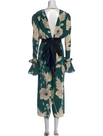 Johanna Ortiz Silk Printed Jumpsuit
