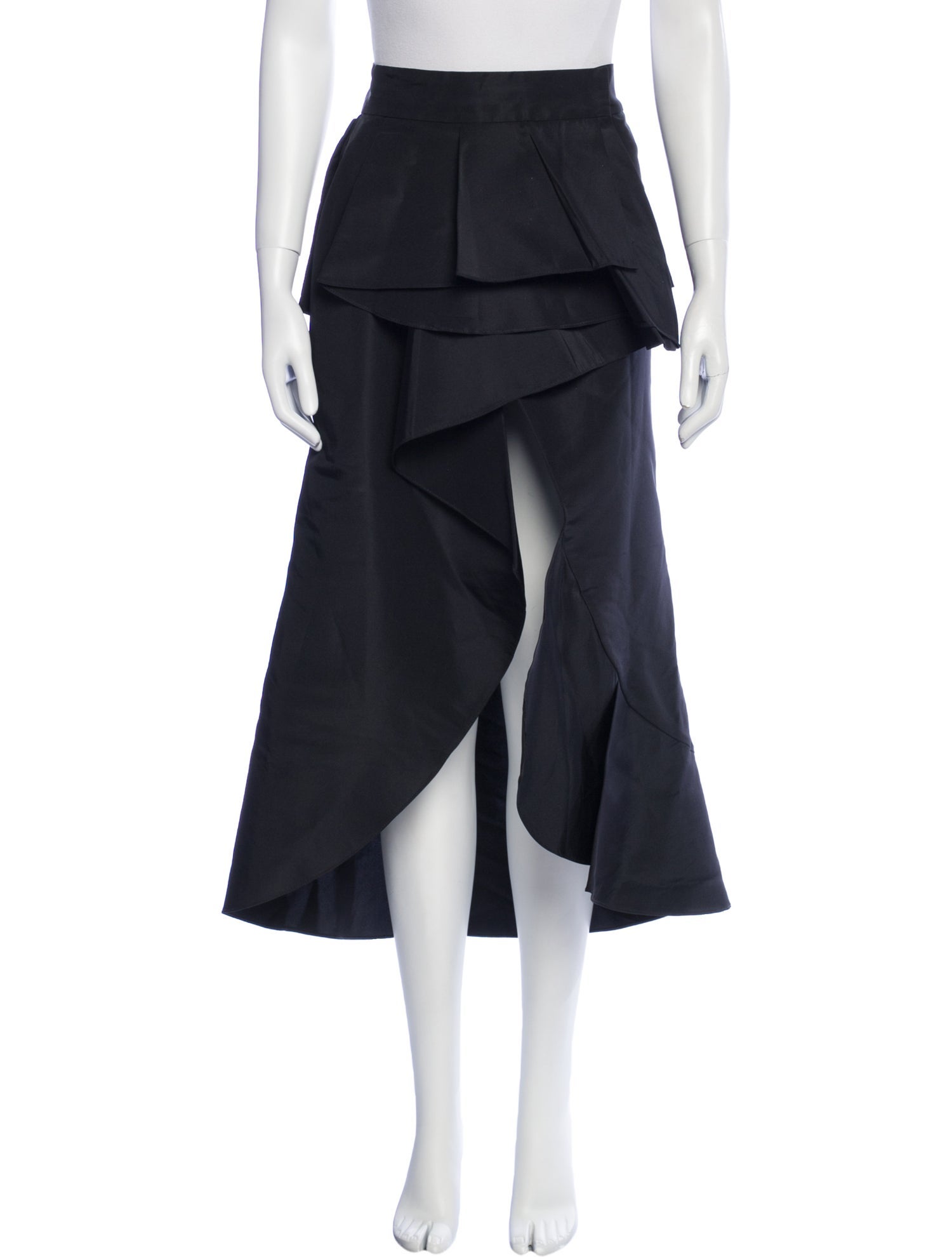 Johanna Ortiz Silk Midi Length Skirt