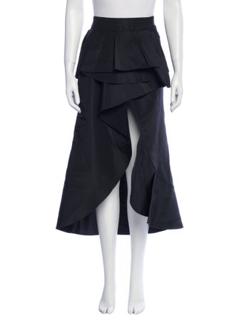 Johanna Ortiz Silk Midi Length Skirt