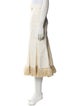 Johanna Ortiz Fringe Trim Accent Midi Length Skirt