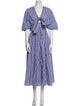 Johanna Ortiz Striped Long Dress