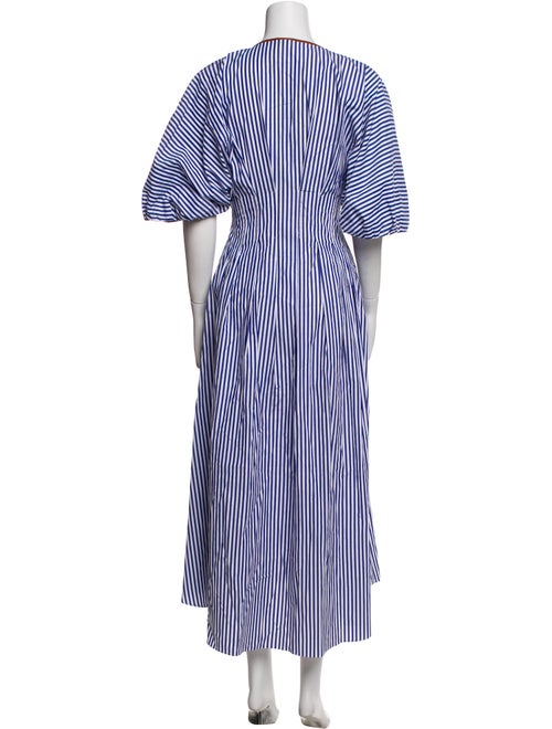Johanna Ortiz Striped Long Dress