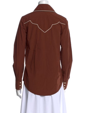 Johanna Ortiz Long Sleeve Button-Up Top