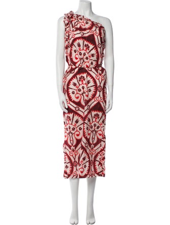 Johanna Ortiz Printed Long Dress