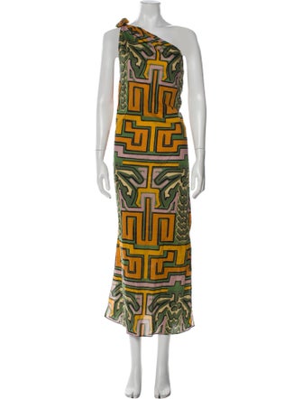 Johanna Ortiz Printed Long Dress