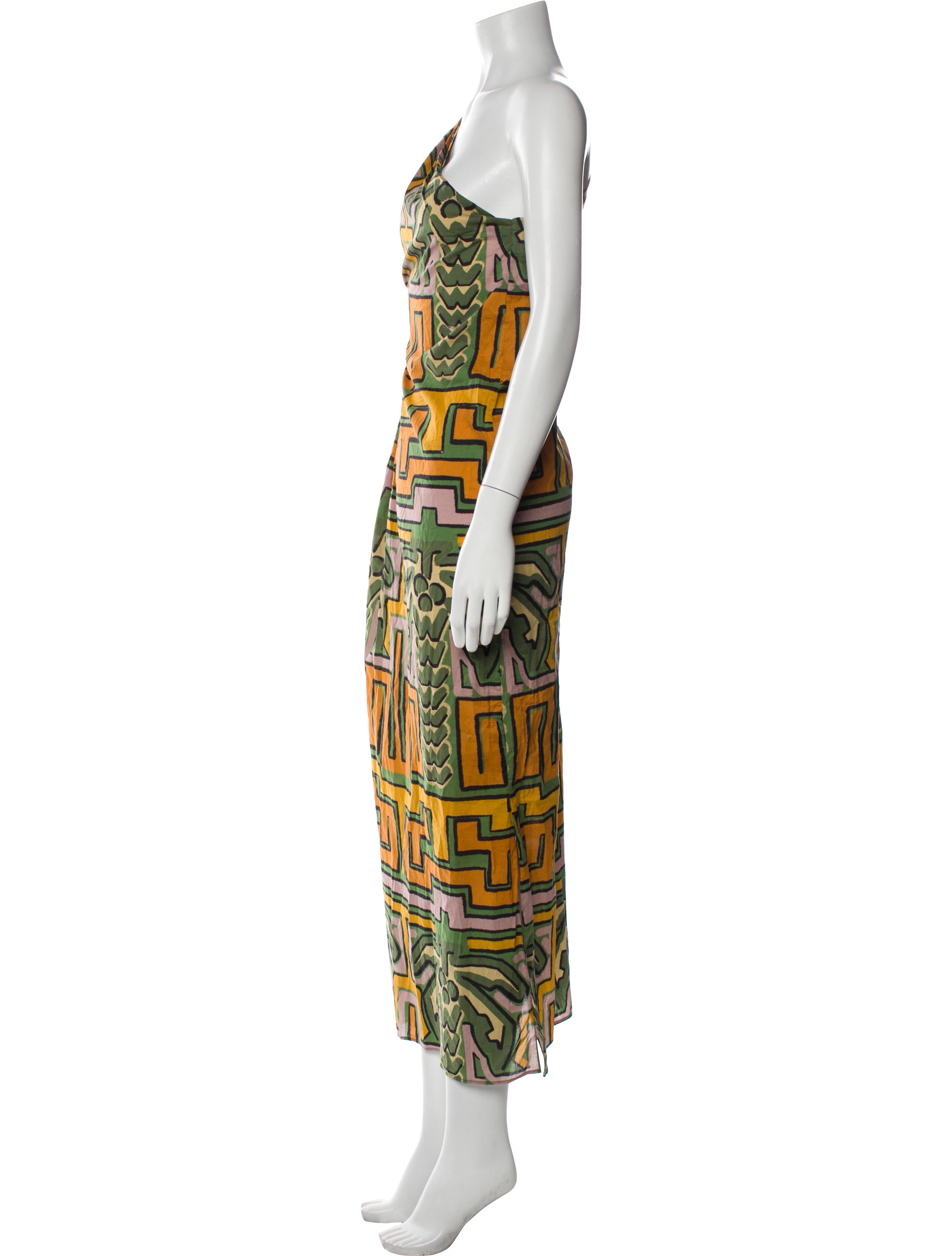 Johanna Ortiz Printed Long Dress