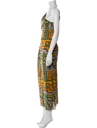Johanna Ortiz Printed Long Dress