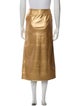 Johanna Ortiz Leather Midi Length Skirt