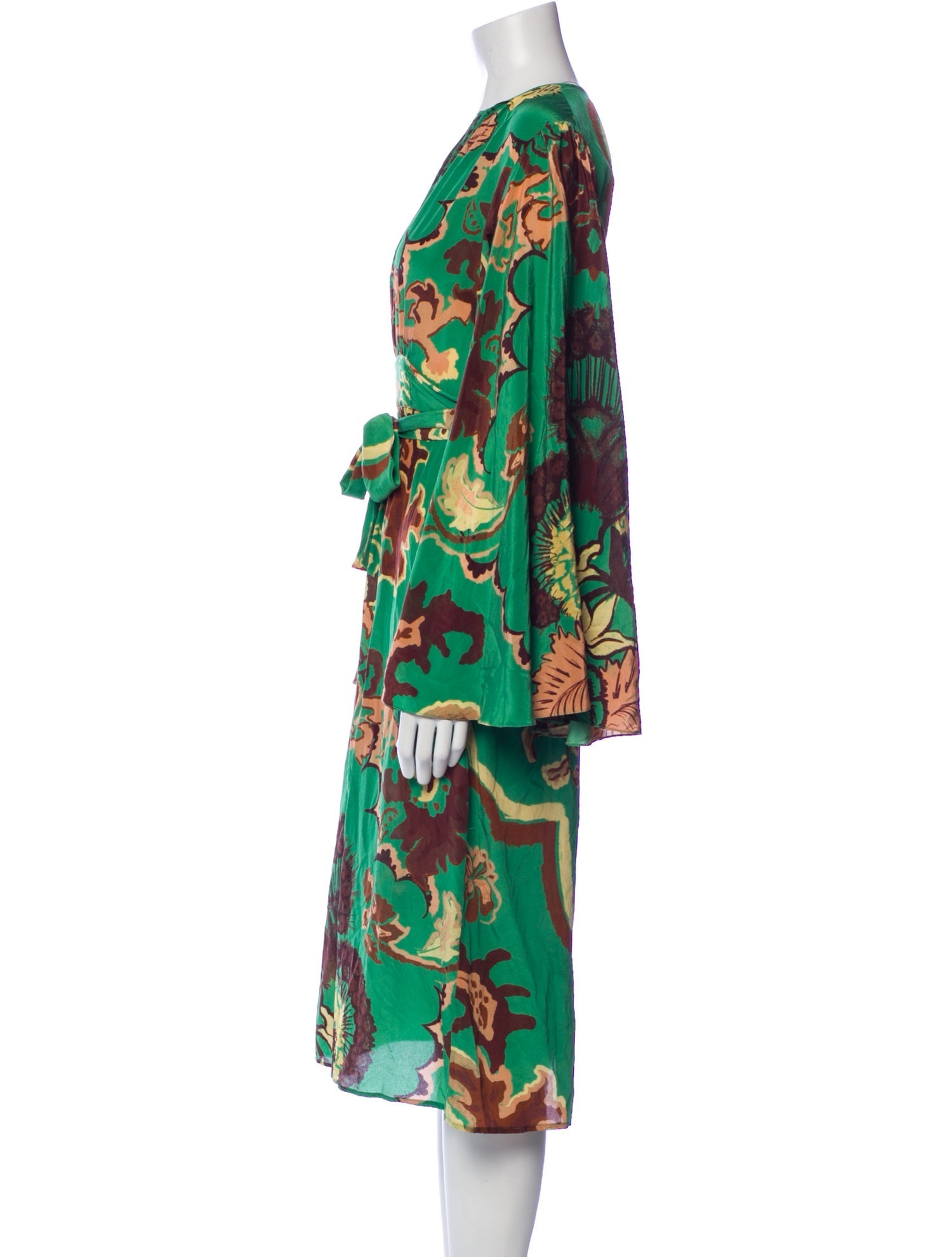 Johanna Ortiz Printed Midi Length Dress