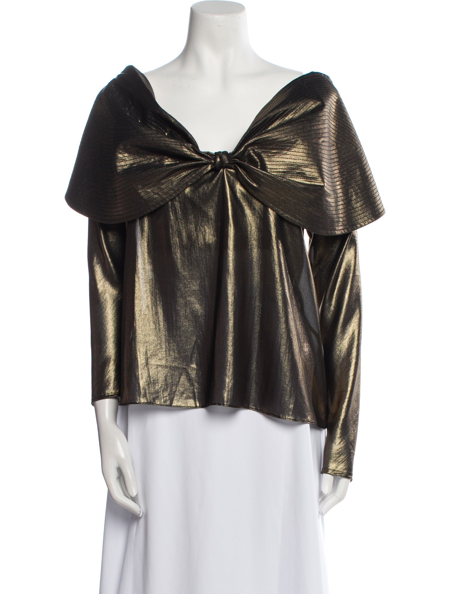 Johanna Ortiz Off-The-Shoulder Long Sleeve Blouse