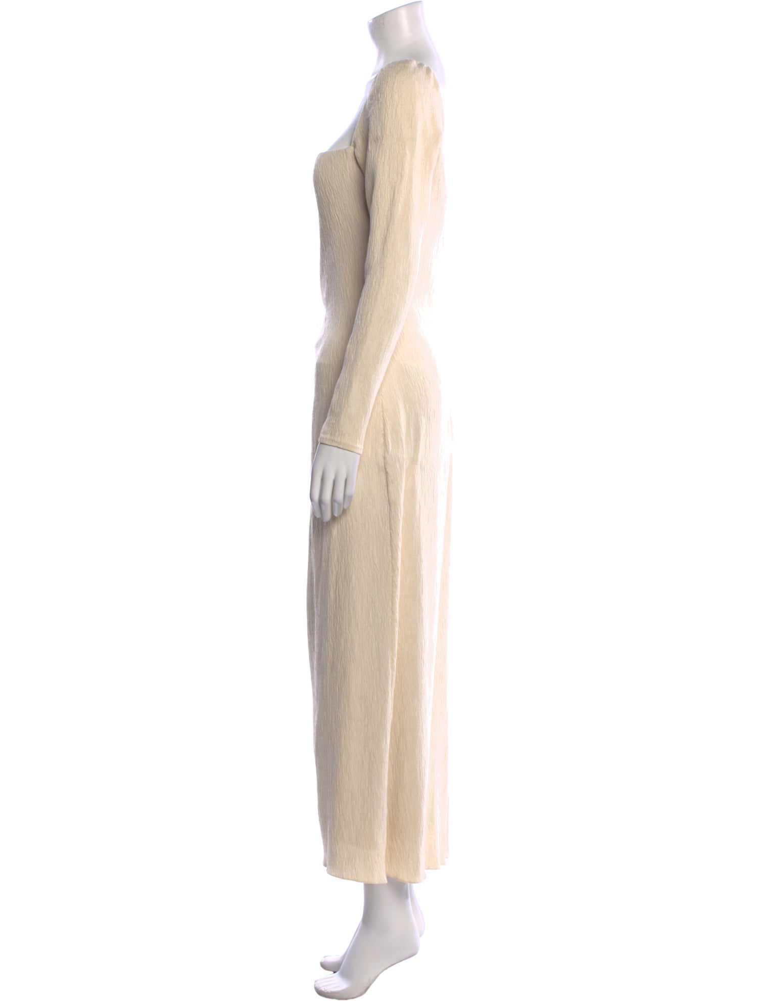 Johanna Ortiz Square Neckline Long Dress