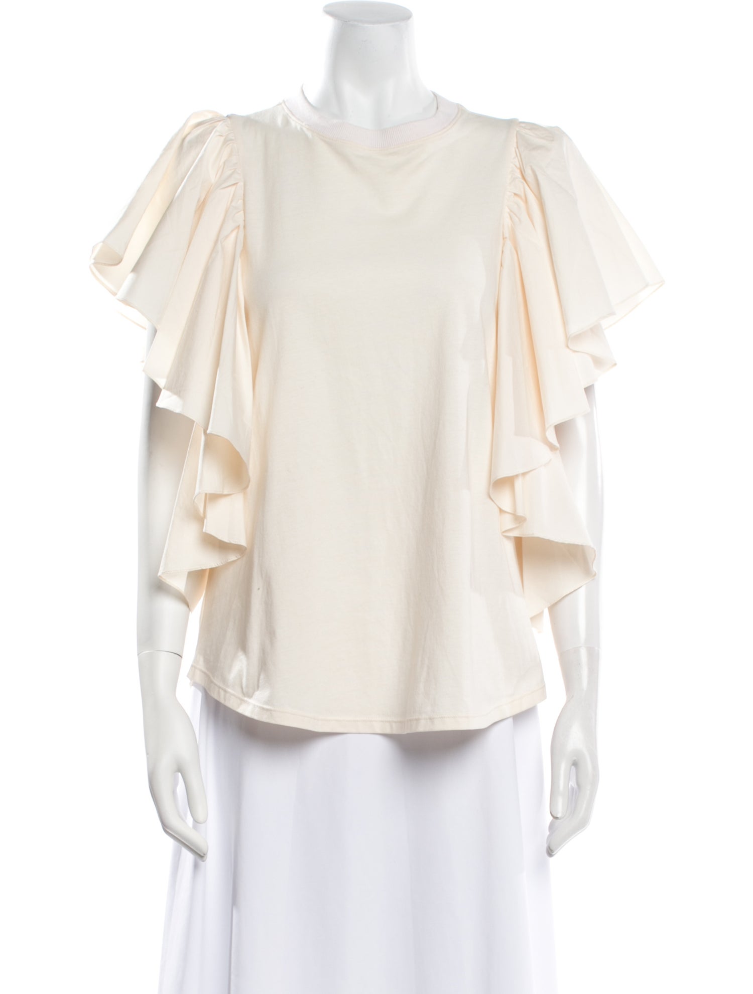 Johanna Ortiz Bateau Neckline Three-Quarter Sleeve Blouse