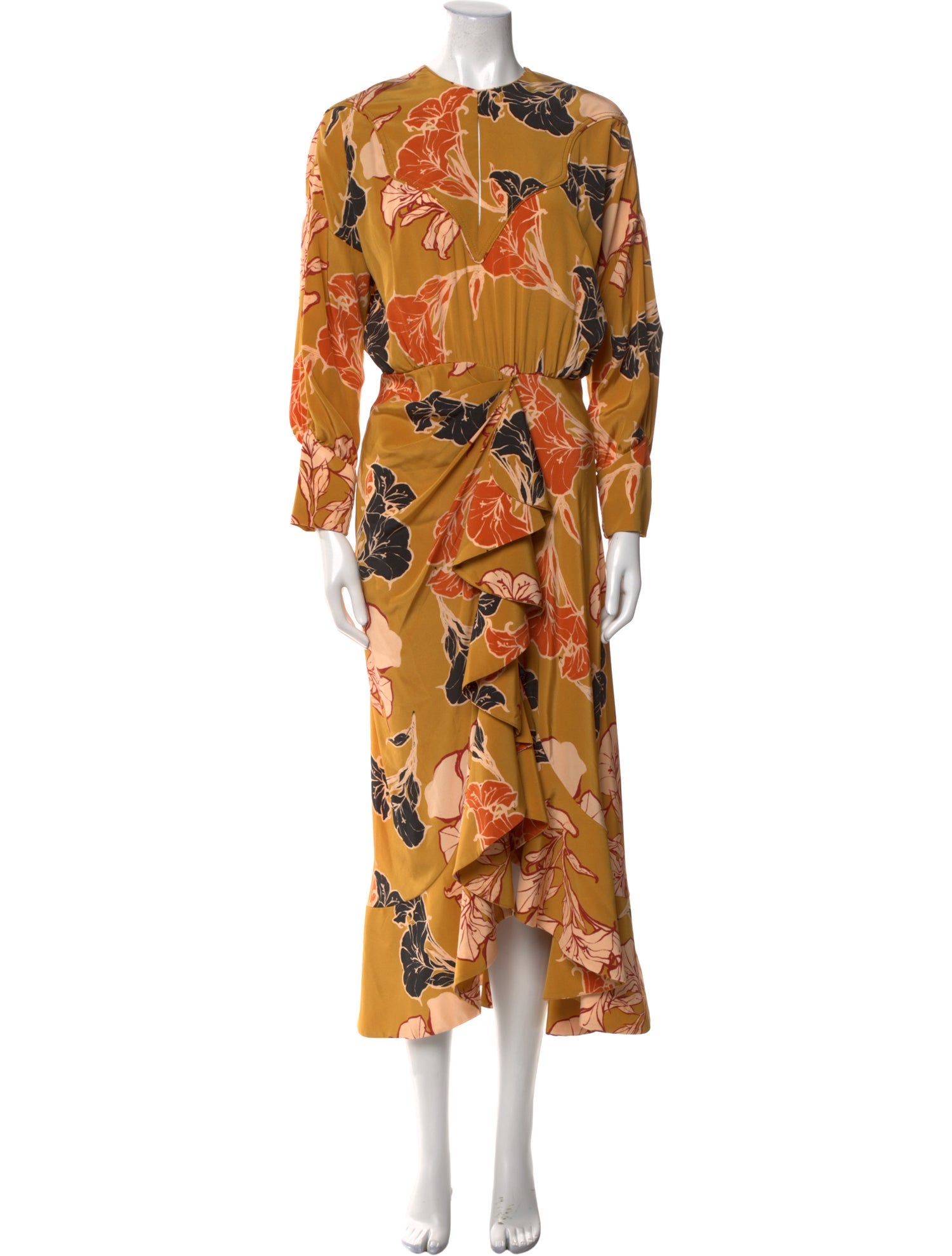 Johanna Ortiz Silk Long Dress w/ Tags