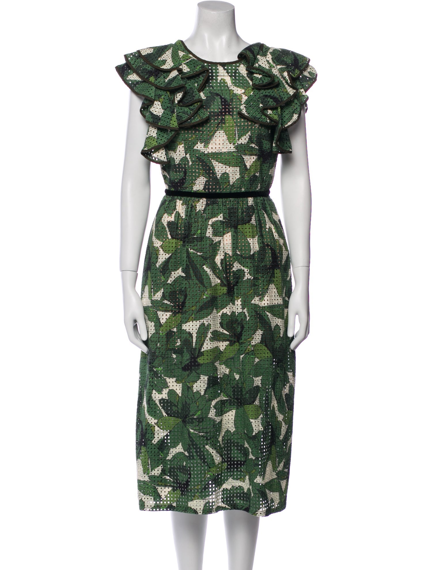 Johanna Ortiz Printed Midi Length Dress
