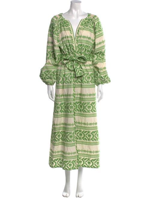 Johanna Ortiz Printed Long Dress