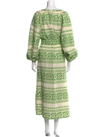 Johanna Ortiz Printed Long Dress