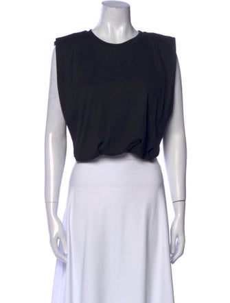 Johanna Ortiz Crew Neck Sleeveless Crop Top