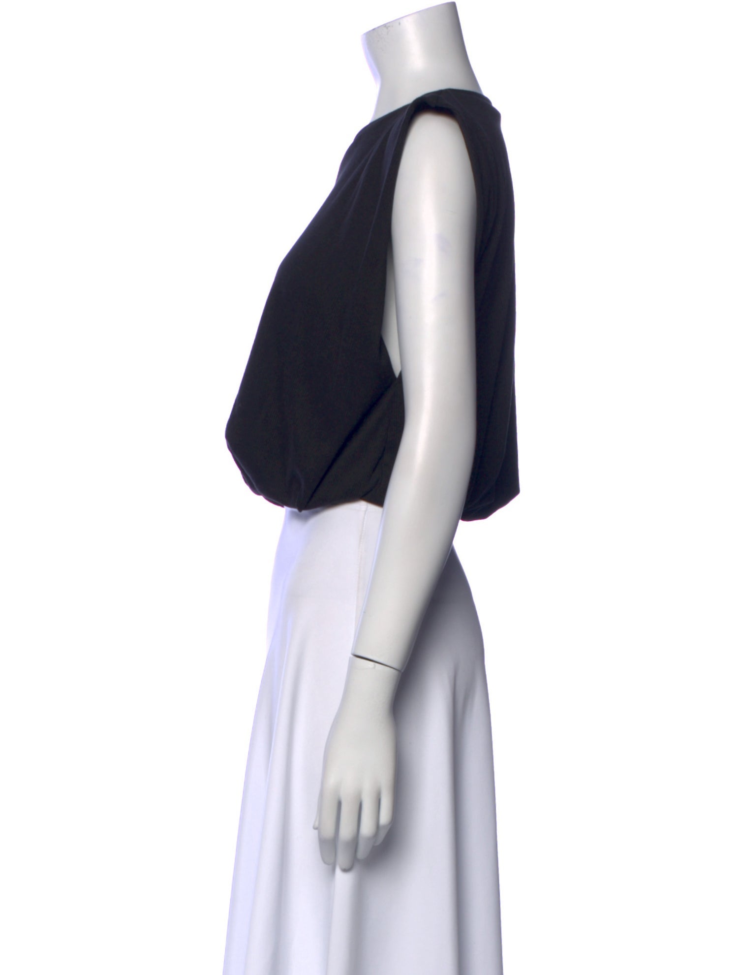 Johanna Ortiz Crew Neck Sleeveless Crop Top