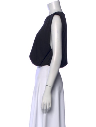 Johanna Ortiz Crew Neck Sleeveless Crop Top