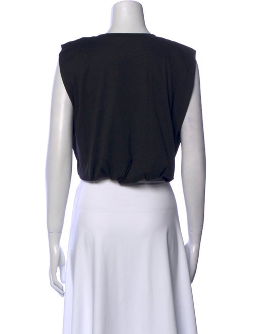 Johanna Ortiz Crew Neck Sleeveless Crop Top