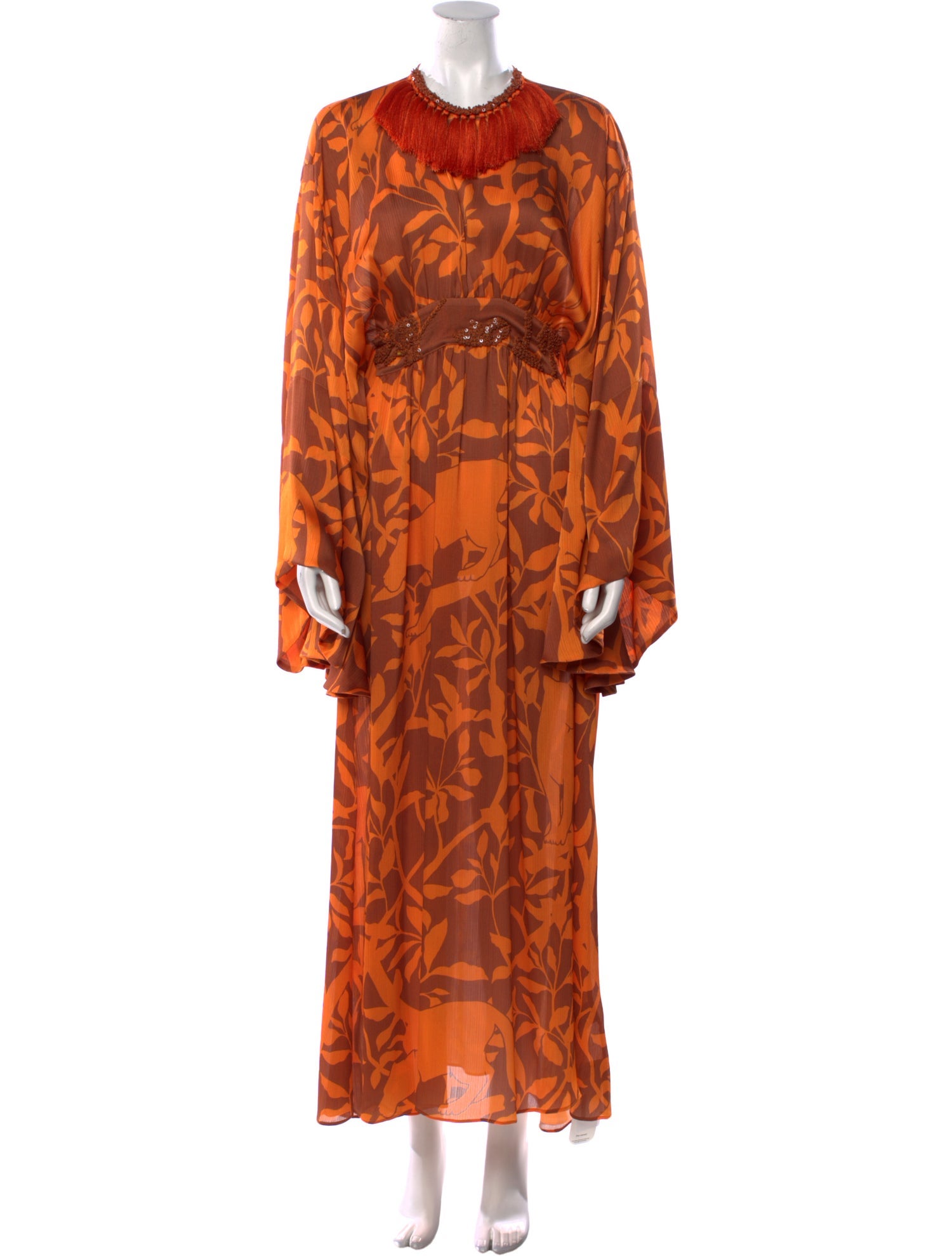Johanna Ortiz Printed Long Dress w/ Tags