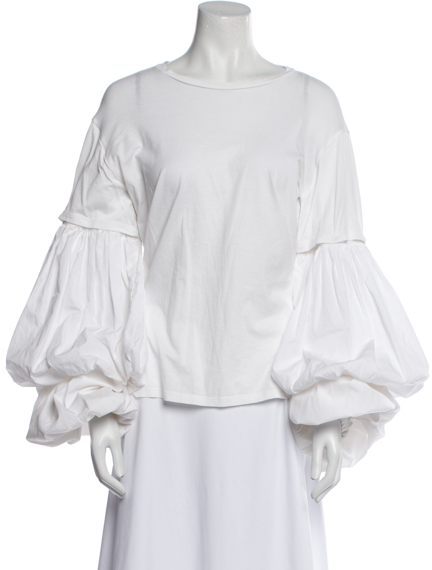Johanna Ortiz Bateau Neckline Three-Quarter Sleeve Blouse