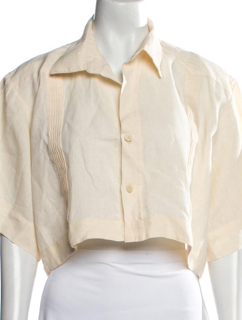 Johanna Ortiz Short Sleeve Crop Top