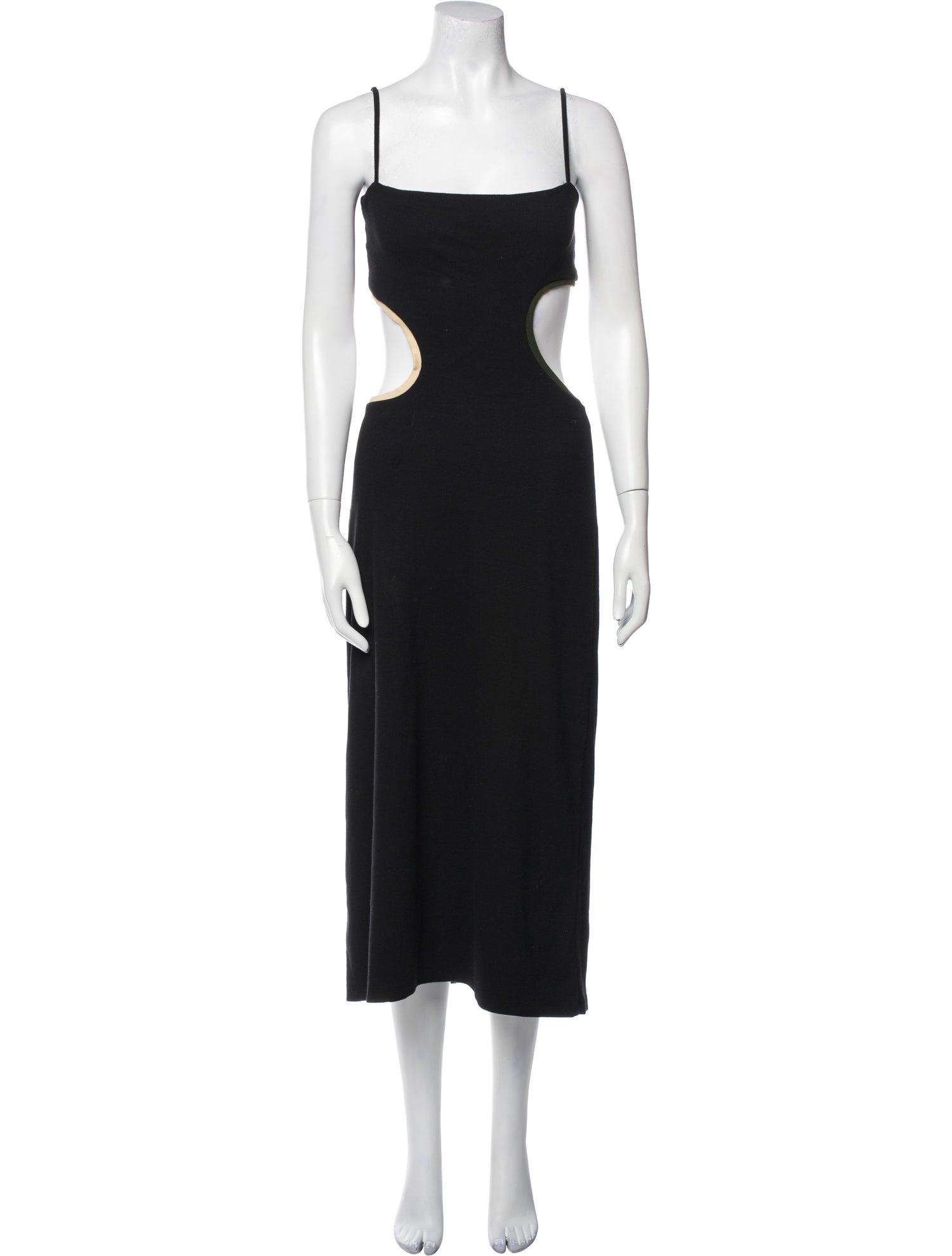 Johanna Ortiz Square Neckline Midi Length Dress