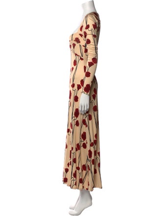 Johanna Ortiz Printed Long Dress