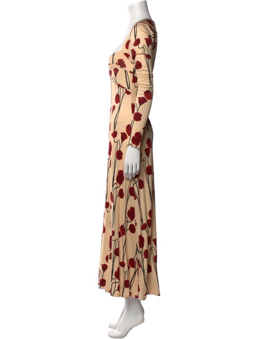 Johanna Ortiz Printed Long Dress