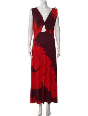 Johanna Ortiz Printed Long Dress