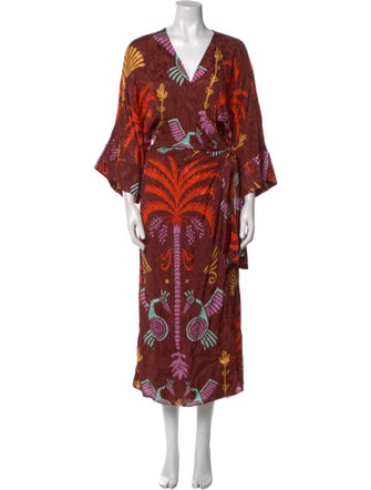 Johanna Ortiz Printed Long Dress