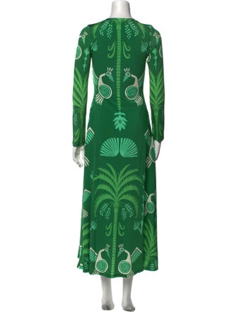 Johanna Ortiz Printed Long Dress