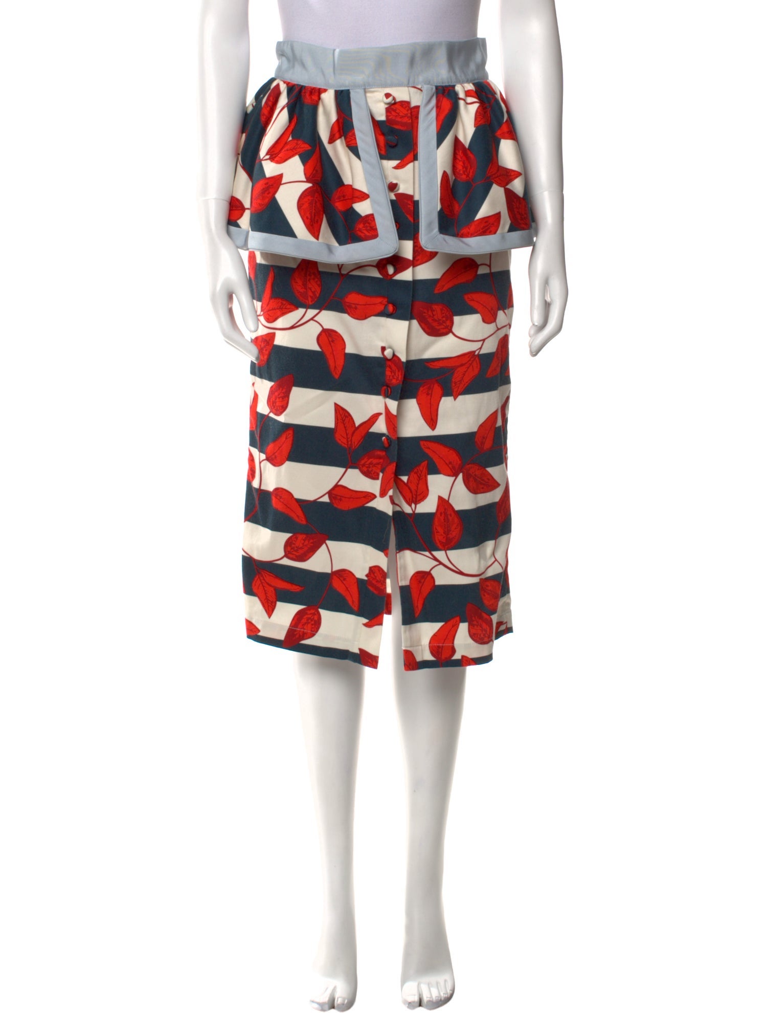 Johanna Ortiz Printed Knee-Length Skirt