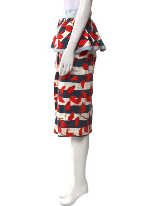Johanna Ortiz Printed Knee-Length Skirt