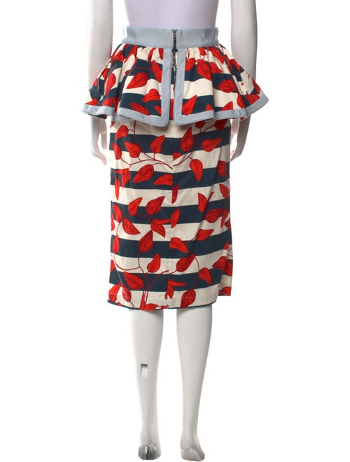 Johanna Ortiz Printed Knee-Length Skirt