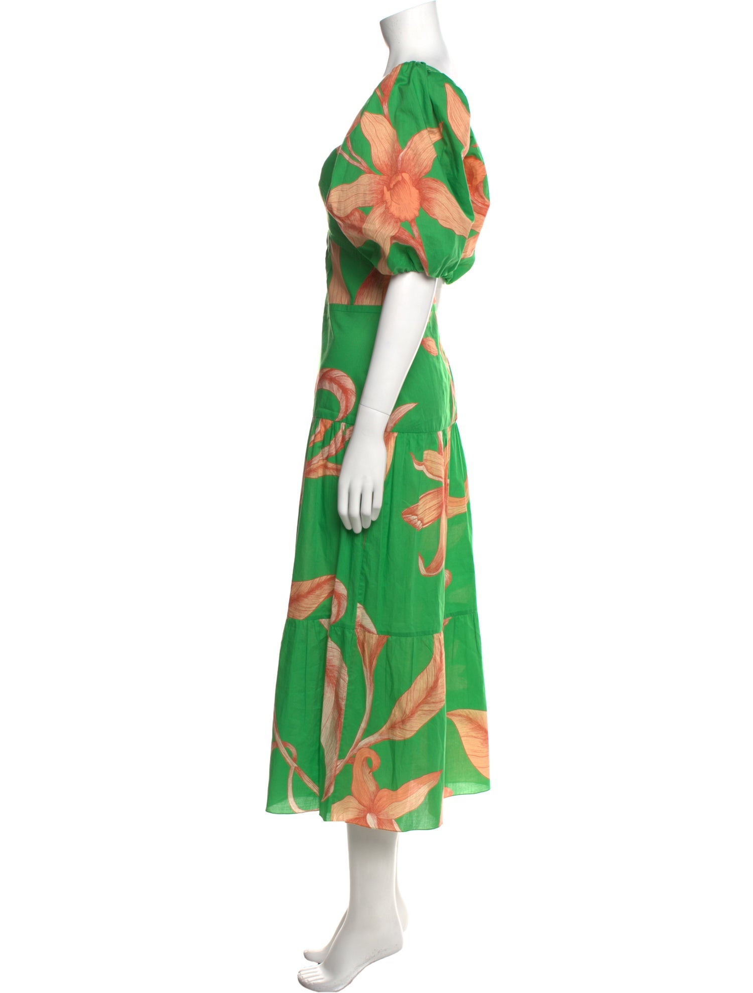 Johanna Ortiz Floral Print Long Dress