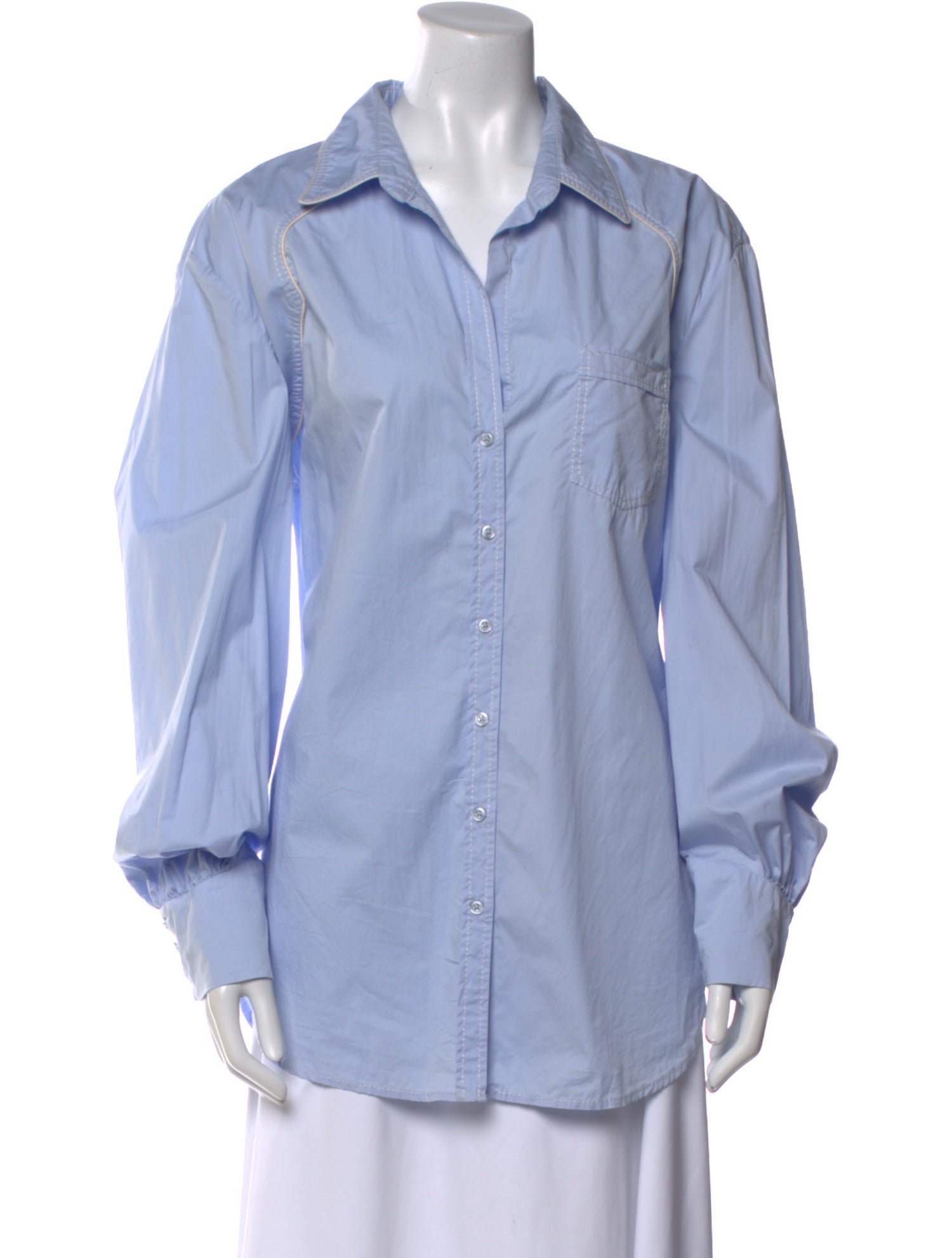 Johanna Ortiz Long Sleeve Button-Up Top