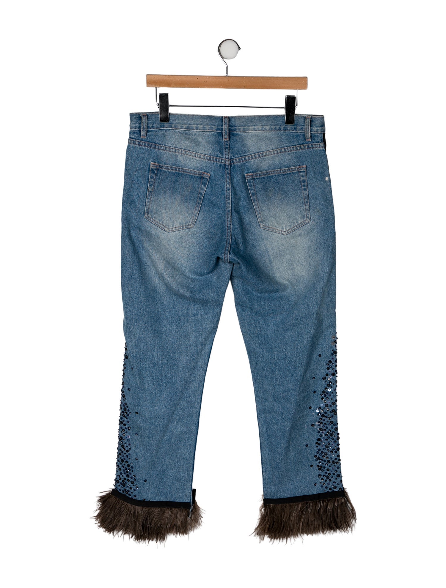 Johanna Ortiz Mid-Rise Wide Leg Jeans