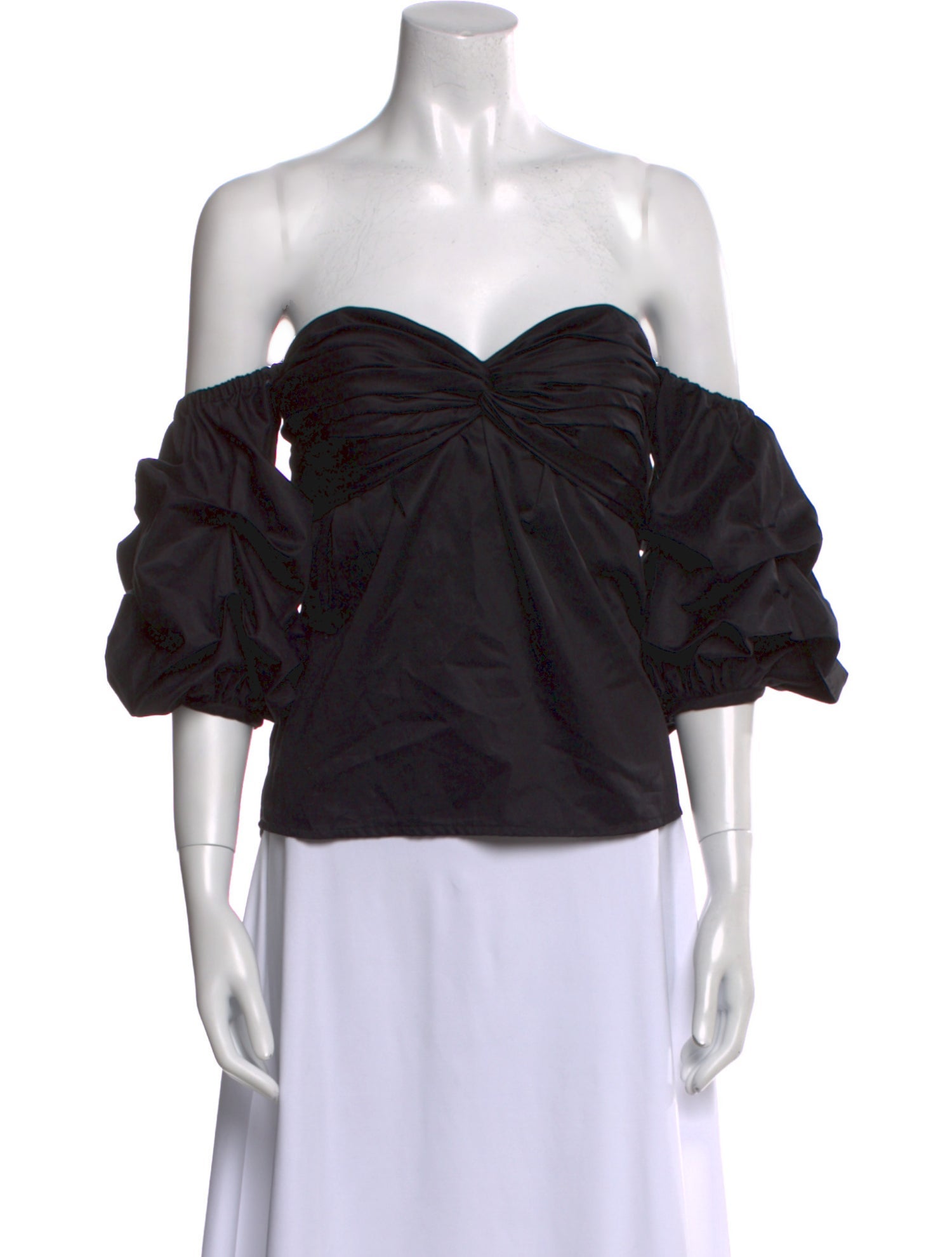 Johanna Ortiz Off-The-Shoulder Three-Quarter Sleeve Blouse