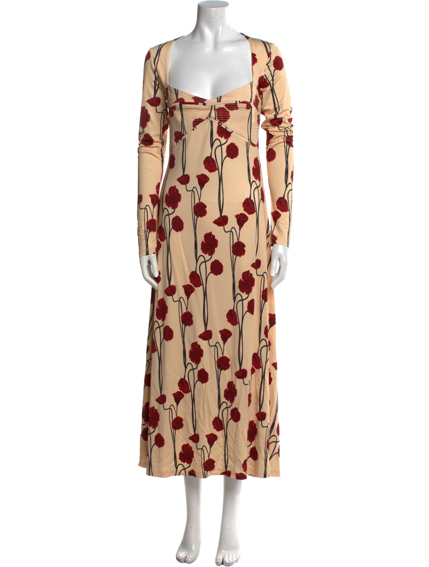 Johanna Ortiz Printed Long Dress
